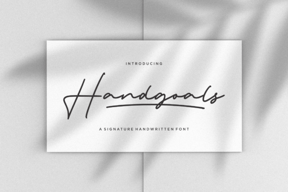 Handgoals – A Signature Handwritten Font That Stands Out