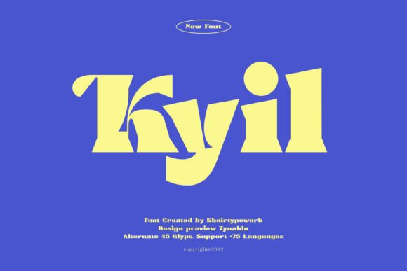 Kyil Font – Bold Display Typeface for Creative Projects